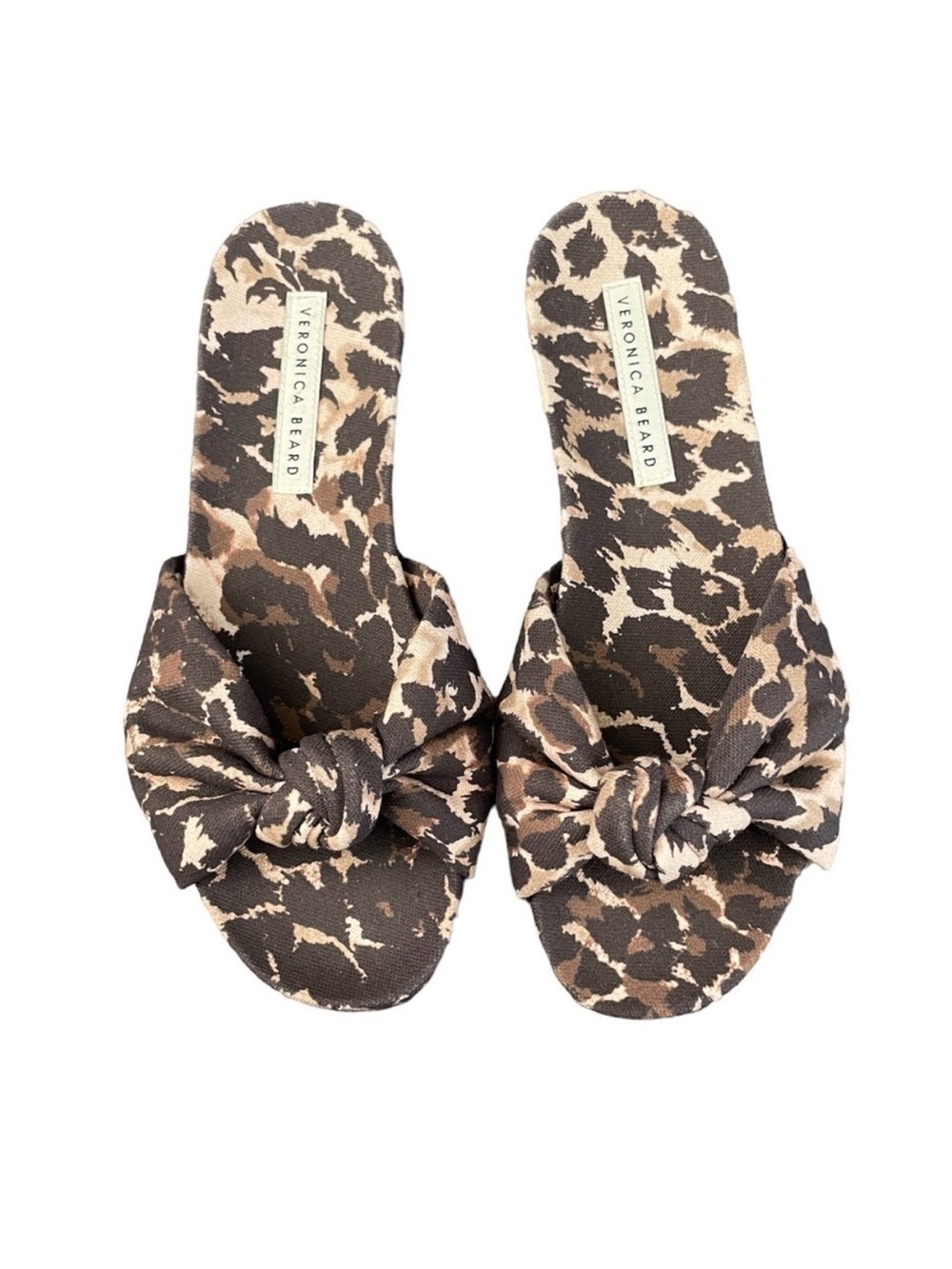 NEW VERONICA BEARD Etra Knot Slide Sandal In Splash 6